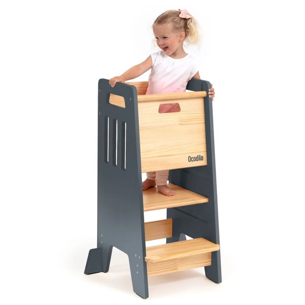 Cover of Ocodile Toddler Tower with Sliding Door and 3 Adjustable Heights